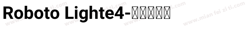 Roboto Lighte4字体转换